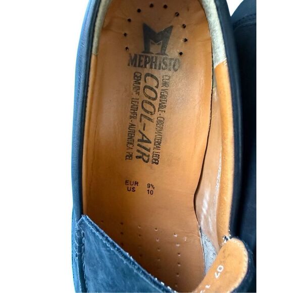 Mephisto Baduard Mens Black Cool Air Nubuck Leather Slip On Loafers Size 10 main image 9